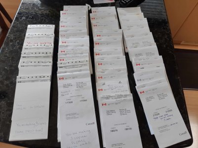 Empty DFO license books for disposal.jpg