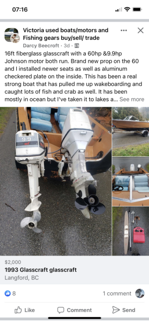 Victoria used boats/motors and Fishing gears buy/sell/ trade