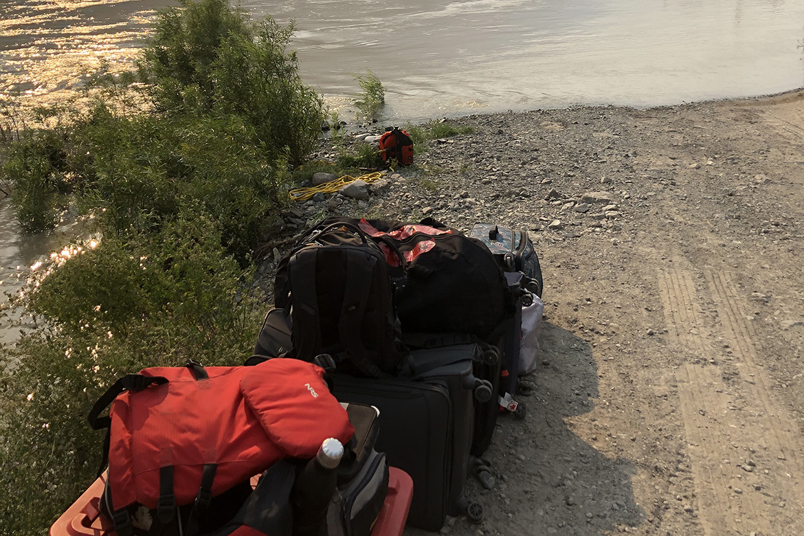 Gear was moved to the west side of the Fraser River in response to  the wildfire evacuation order.