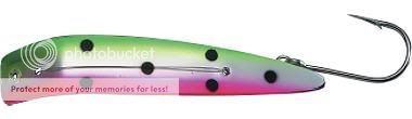 Best colours and size of apex lures for Salmon?
